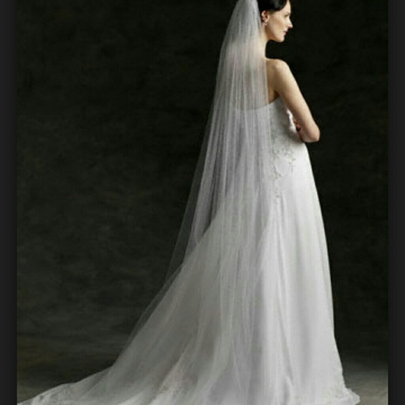 NWT  White Cathedral length veil