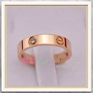 Love Gold Tone Ring