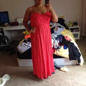 Gorgeous pink/coral long dress