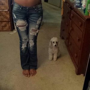 Light Wash Distressed Jeans