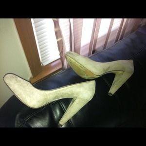 Banana republic grey suede and very comfortable!