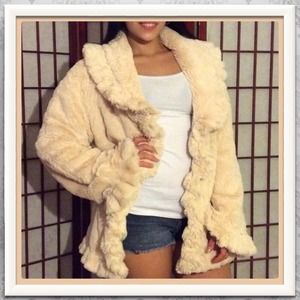 Gorgeous and Comfortable Faux Fur Ruffled Jacket