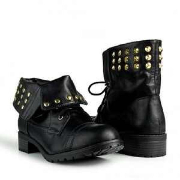 Studded Combat Boots