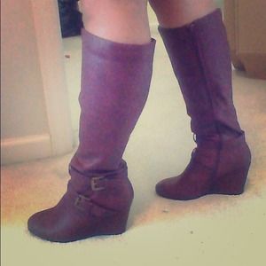 Plum Colored Boots!!