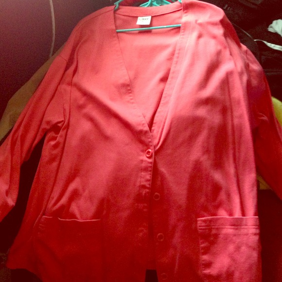 Coral cardigan