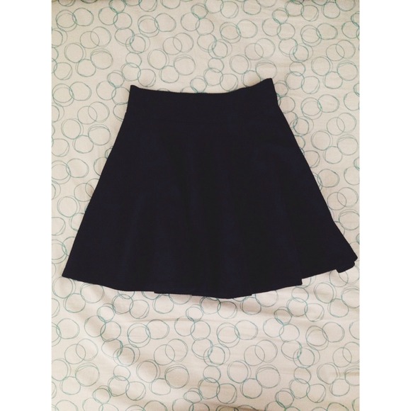 Navy Blue Skater Skirt