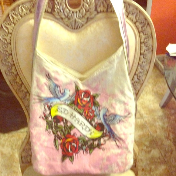 BLACK FRIDAY SALE Ex-large Ed Hardy shoulder tote