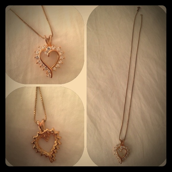 Gold-toned Heart Necklace