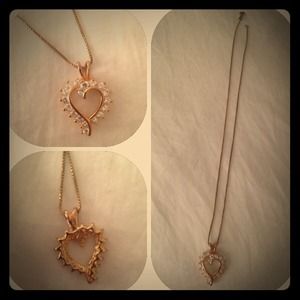 Gold-toned Heart Necklace