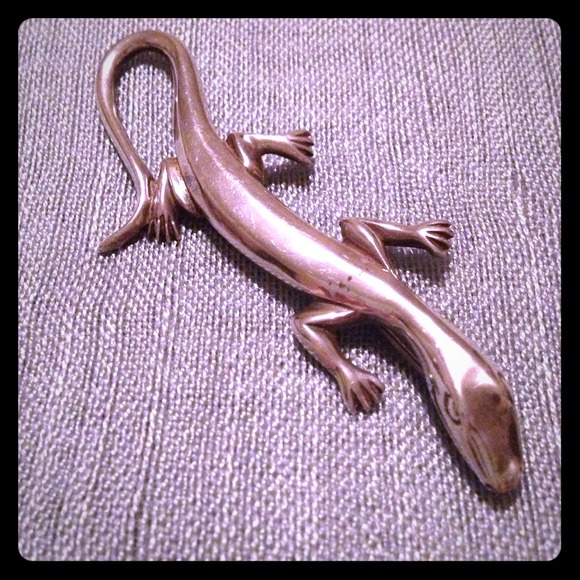 🌼Vintage🌼Sterling🌼Lizard🌼Pin🌼 - Picture 1 of 3