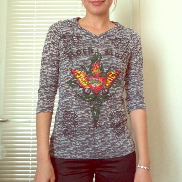 Grey cotton top