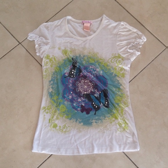 Candie's Girl Butterfly Top