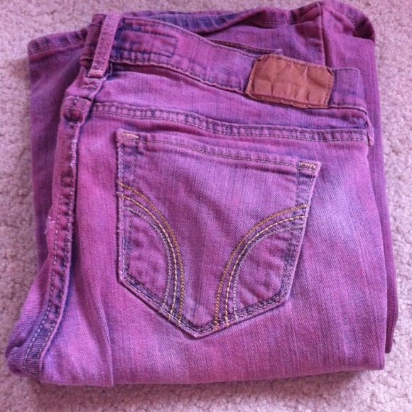 SOLD Purple Hollister jeans size 0R - Picture 1 of 3