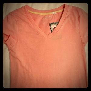 Light pink v-neck blouse