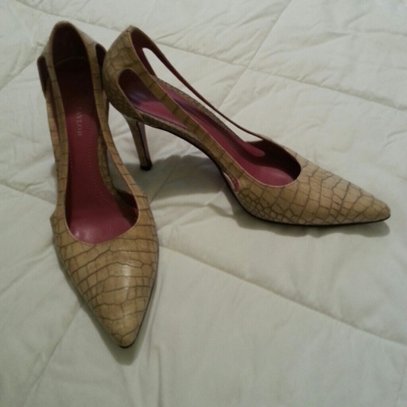 Ann Taylor Faux Animal Heels. Size 6.5