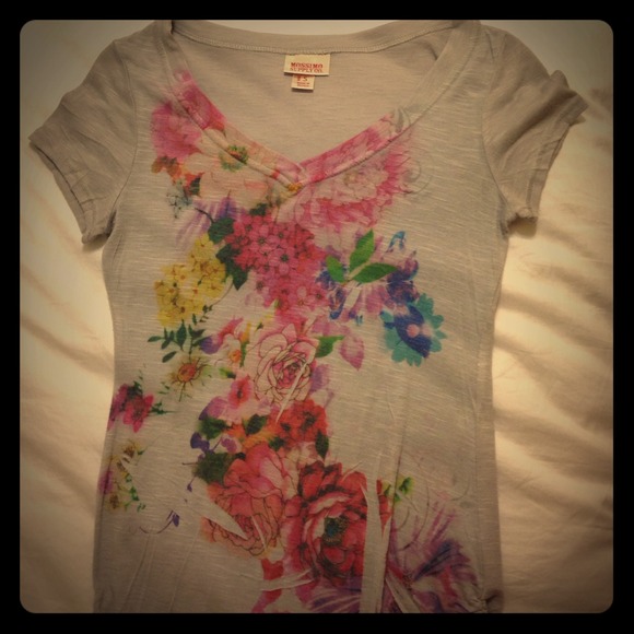 Flower patterned shirt