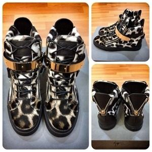 Giuseppe Zanotti cheetah print shoes