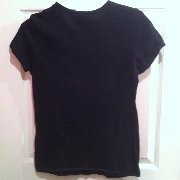 Distressed Black Multi Skull Tee W/ Rhinestones💀 - Picture 2 of 4