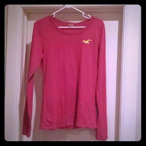 Pink Hollister long sleeve shirt
