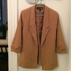 3/4 sleeve long blazer