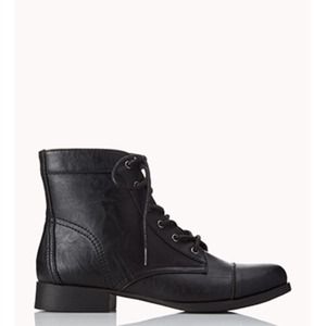 Prarie Chic Lace-Up Booties From Forever21