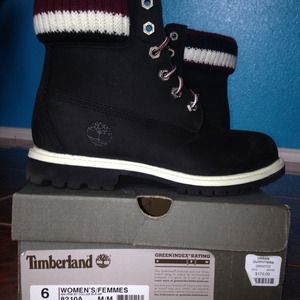 Timberland black ankle boot