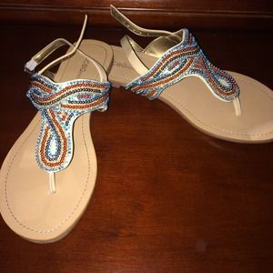 BCBG flat sandals