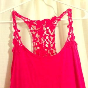 Hot pink tank top