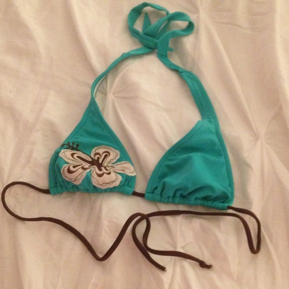 Teal bikini top