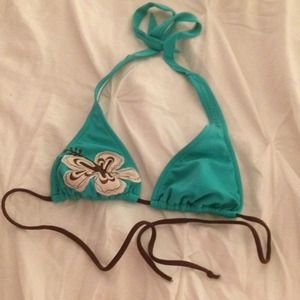Teal bikini top