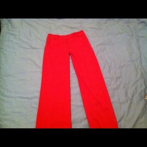 Wide leg red pants from the limited