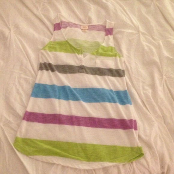 Cute strip tank top