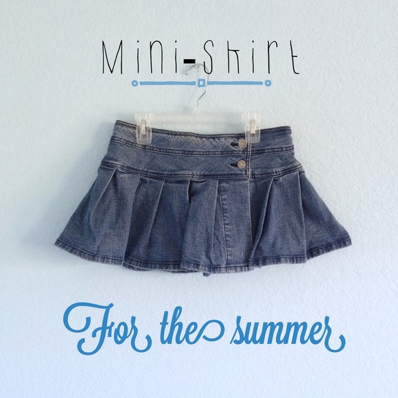Denim mini-skirt (size xs)