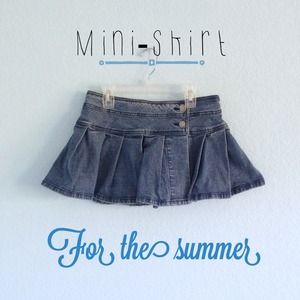Denim mini-skirt (size xs)
