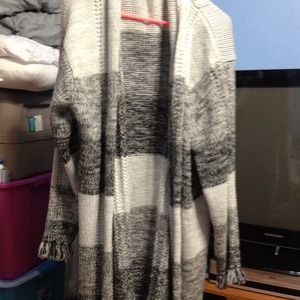 Plus size cozy knit hoodie sweater
