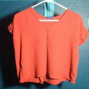 Burnt orange  Sweet Claire crop top