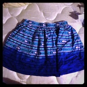 Short colorful skirt!