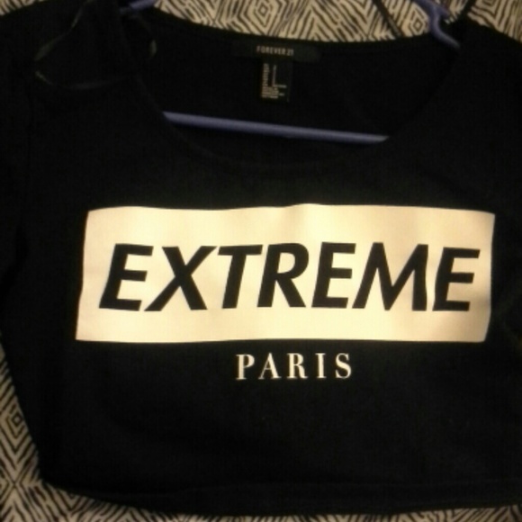 Extreme Paris crop top