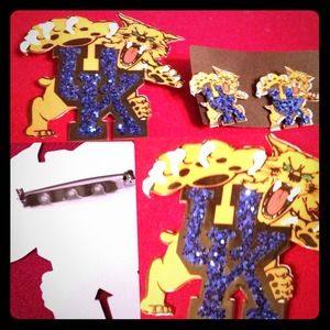 University Kentucky Wildcats Pin Earrings Set