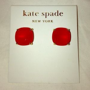 Kate Spade Red Square Earrings