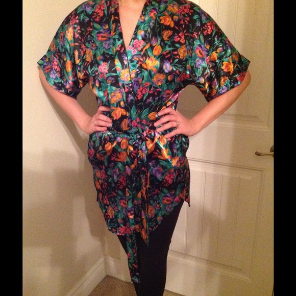 Kimono style robe