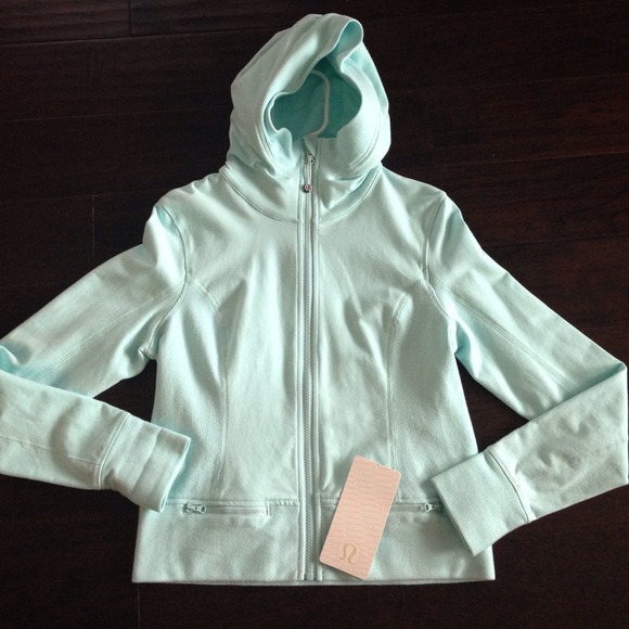 Lululemon throw me over hoodie size 10 aquamarine