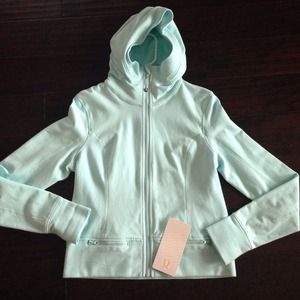 Lululemon throw me over hoodie size 10 aquamarine