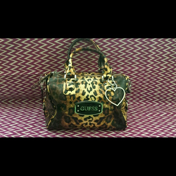 Guess Cheetah Satchel