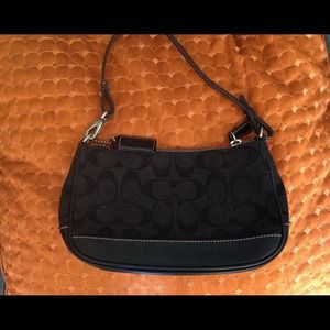 Black Coach Signature Demi handbag-authentic