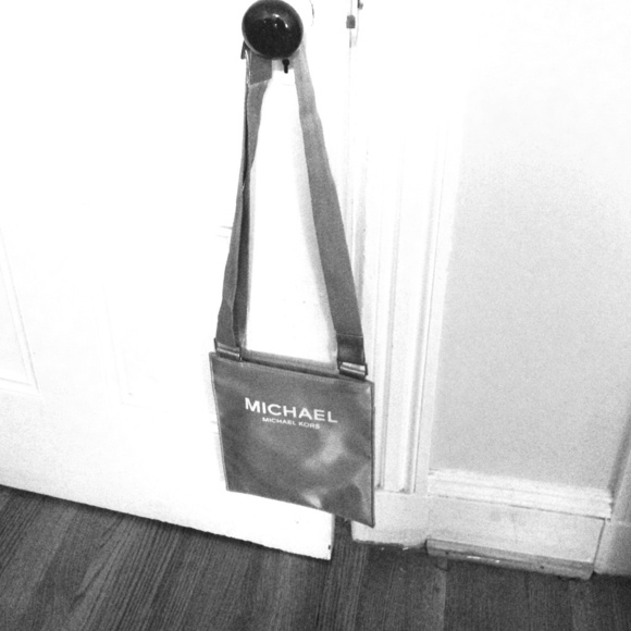 Silver Michael Kors cross-body bag!