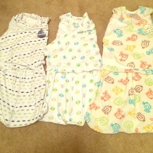 2 sets of swaddles size small