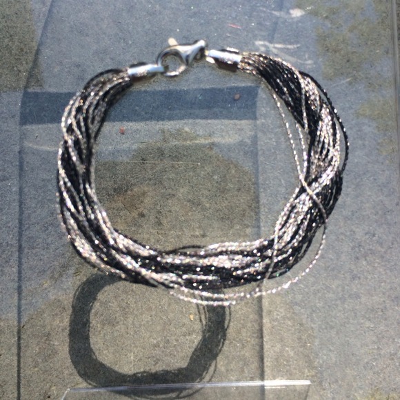 Sterling multi chain bracelet