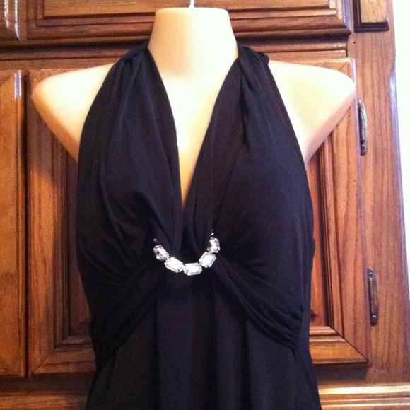 Black evening dress - Picture 2 of 3