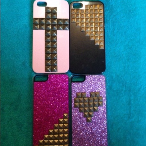 Studded glitter iPhone 5/5S case bundle